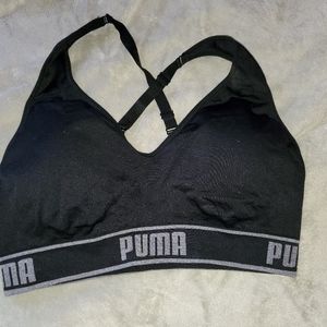Black Puma sports bra